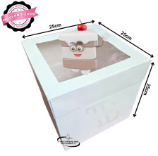 Kutija Za Tortu Sa Prozorom 25x25x25 (Set 5 kom)